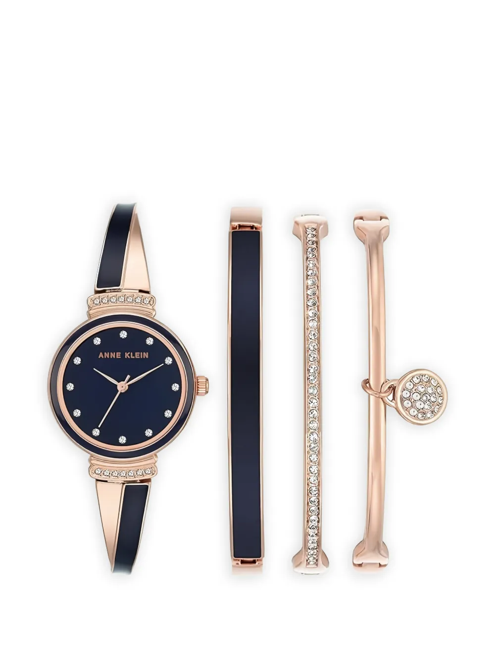 ANNE KLEIN classic crystal 26mm watch - Blu