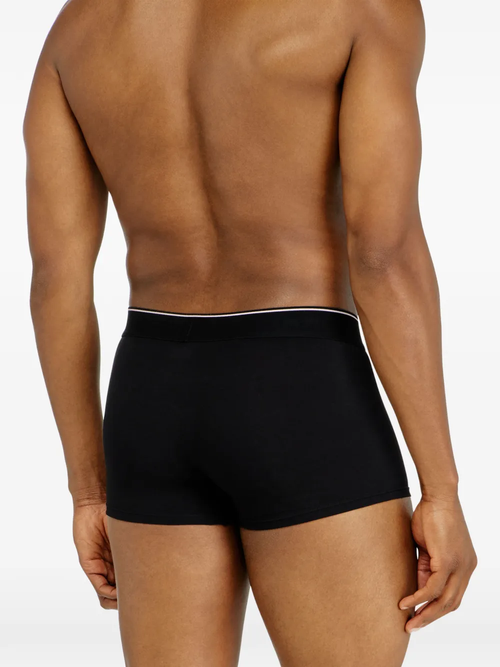 Diesel Drie boxershorts met logotaille Zwart