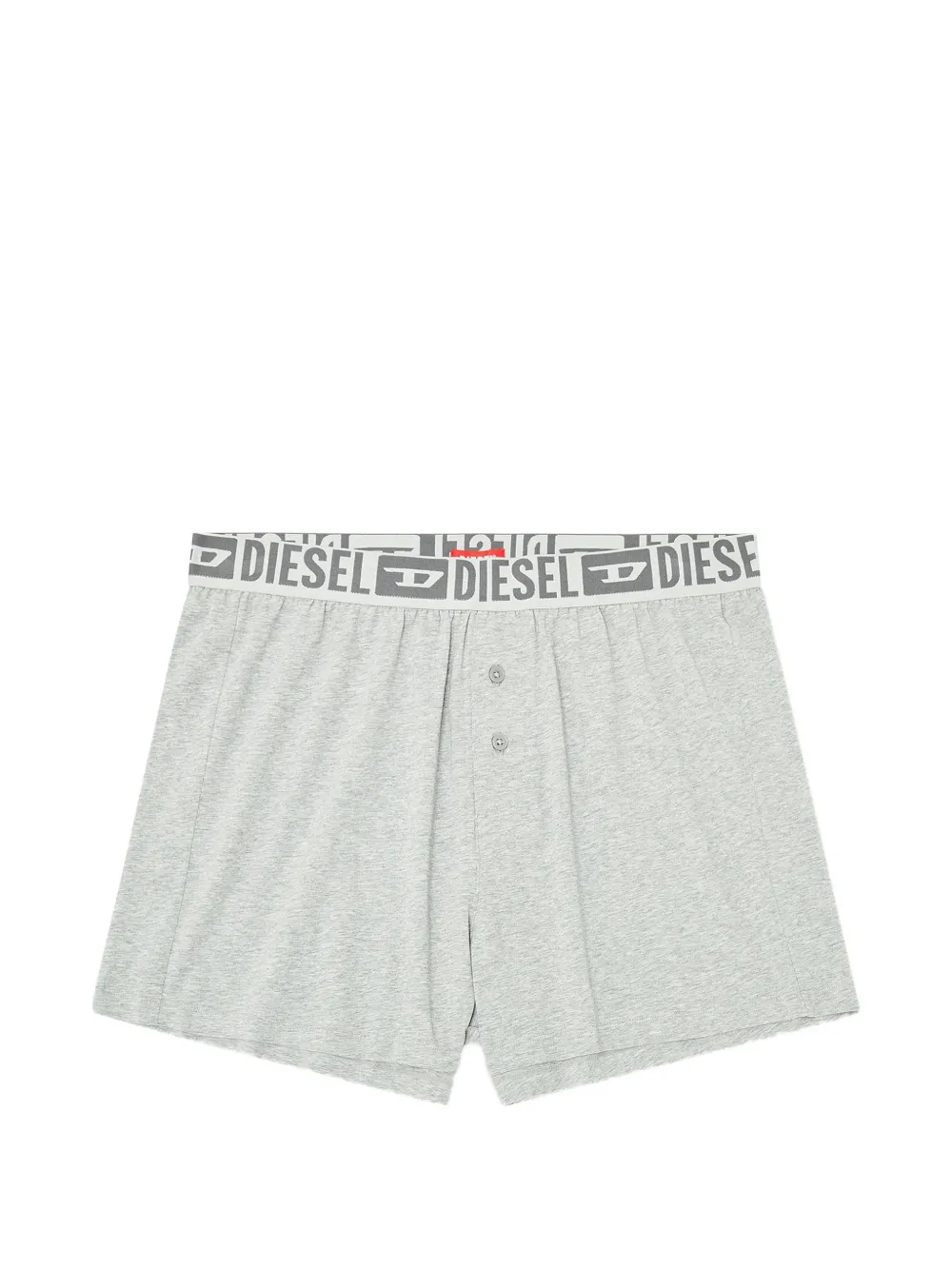 Diesel logo-waistband button-front cotton boxers - Grigio