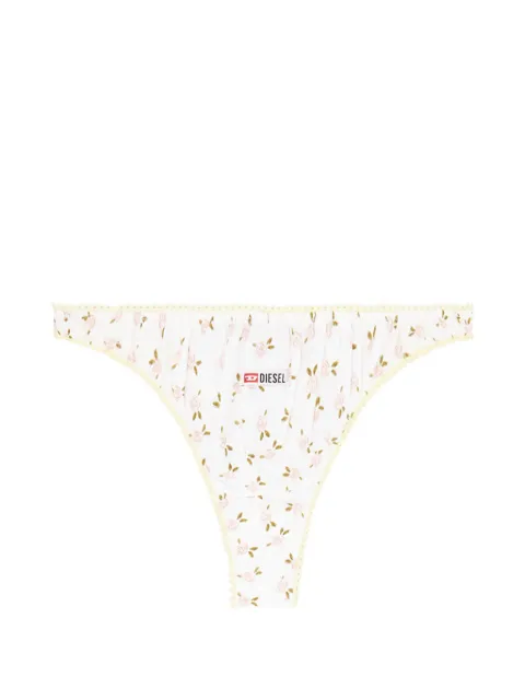 Diesel thong in cotton with all-over floral print