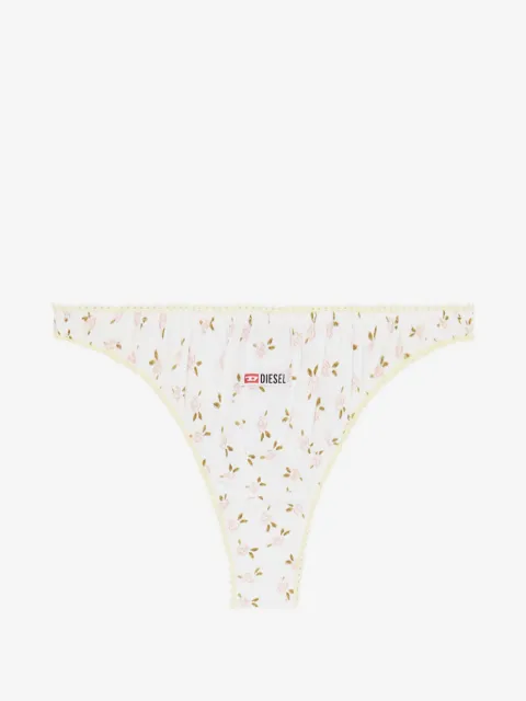 Diesel thong in cotton with all-over floral print