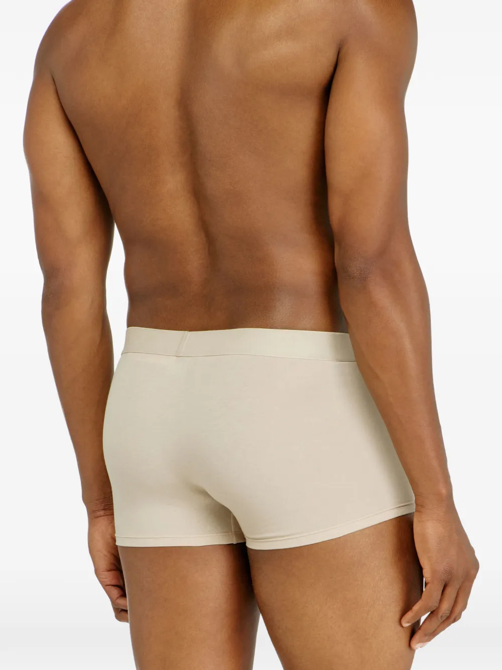 Diesel Drie boxershorts met logoband Beige