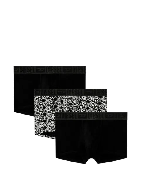 Diesel logo-waistband cotton boxers (set of three)