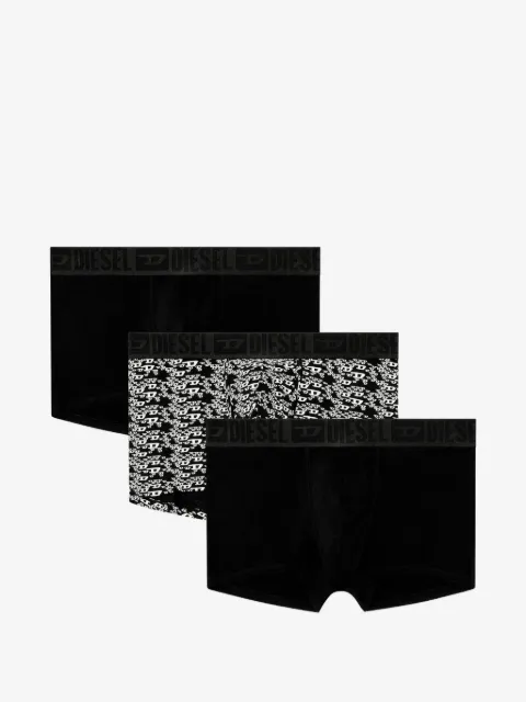 Diesel logo-waistband cotton boxers (set of three)