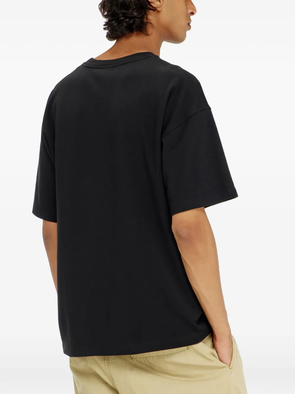 Diesel T-shirt met geborduurd logo Zwart
