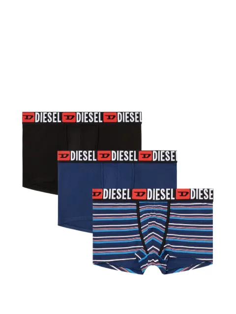 Diesel logo-waistband cotton boxers (set of three)