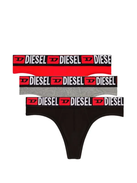 Diesel logo-jacquard briefs (set of three)