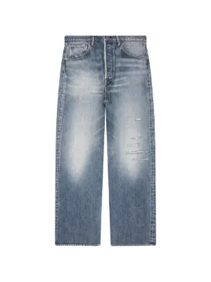 Visvim ダメージ ジーンズ | ブルー | FARFETCH JP