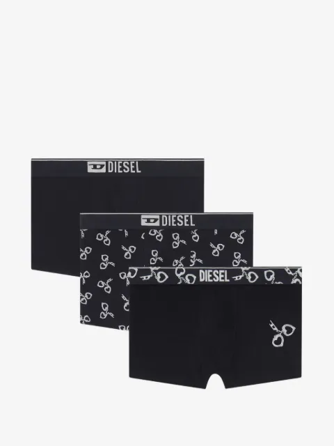 Diesel three-pack boxer briefs with handcuff motif