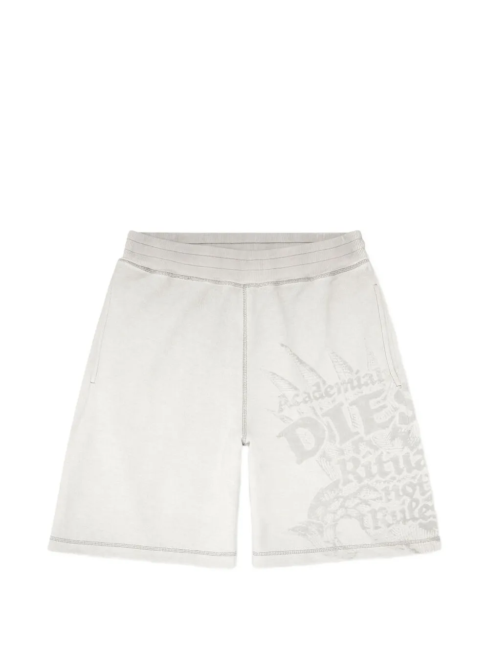 Diesel Trainingsshorts met print Grijs