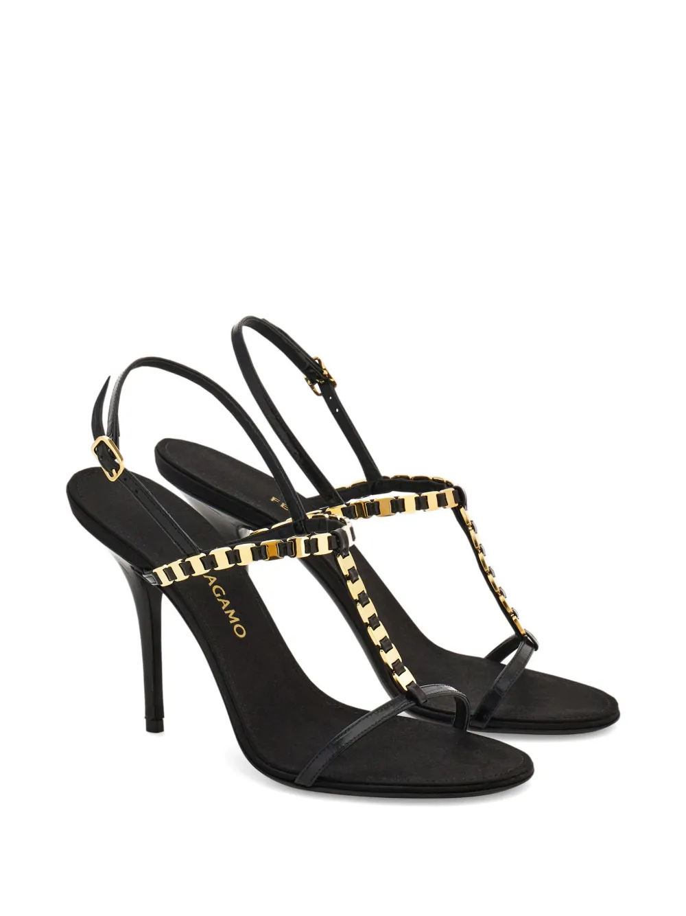 Ferragamo Vara sandalen met T-bandje Zwart