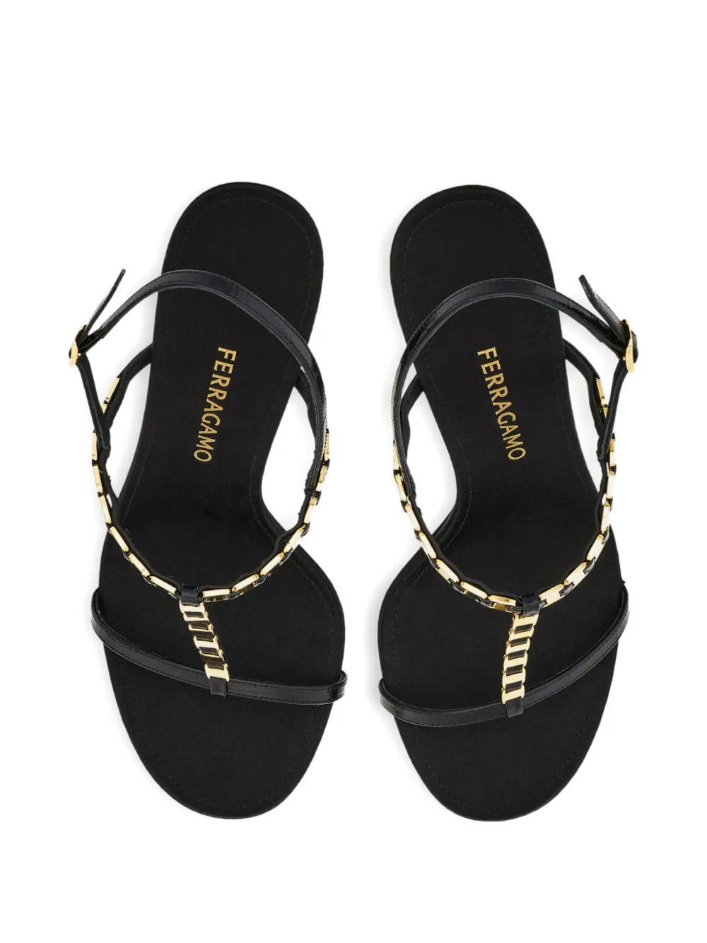 Ferragamo Vara sandalen met T-bandje Zwart