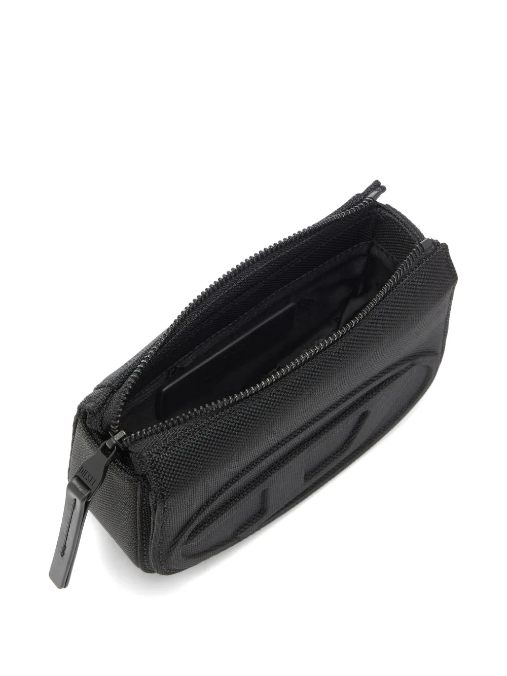 Diesel 1DR nylon heuptas met Oval D Zwart