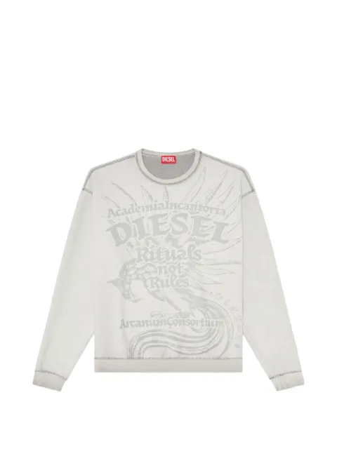 Diesel sweatshirt with dévoré print