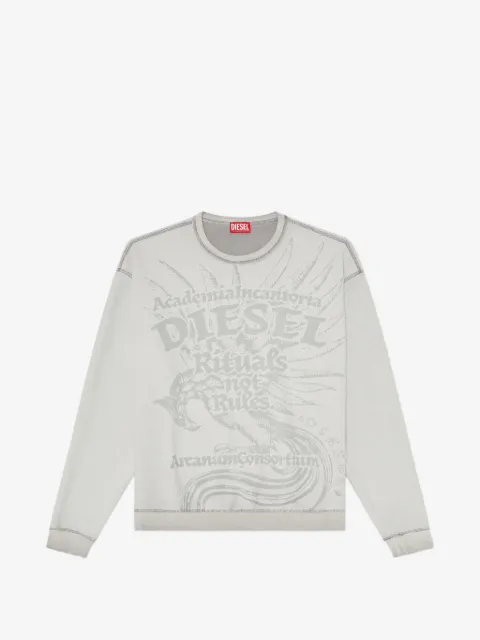 Diesel sweatshirt with dévoré print
