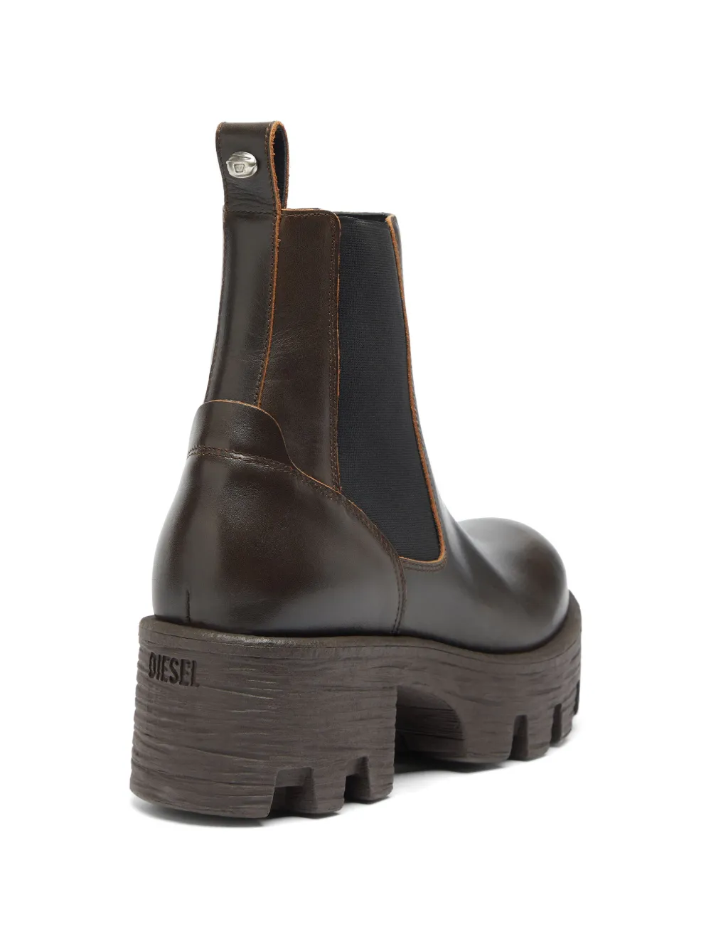 Diesel D-Hammer chunky-sole ankle boots Bruin