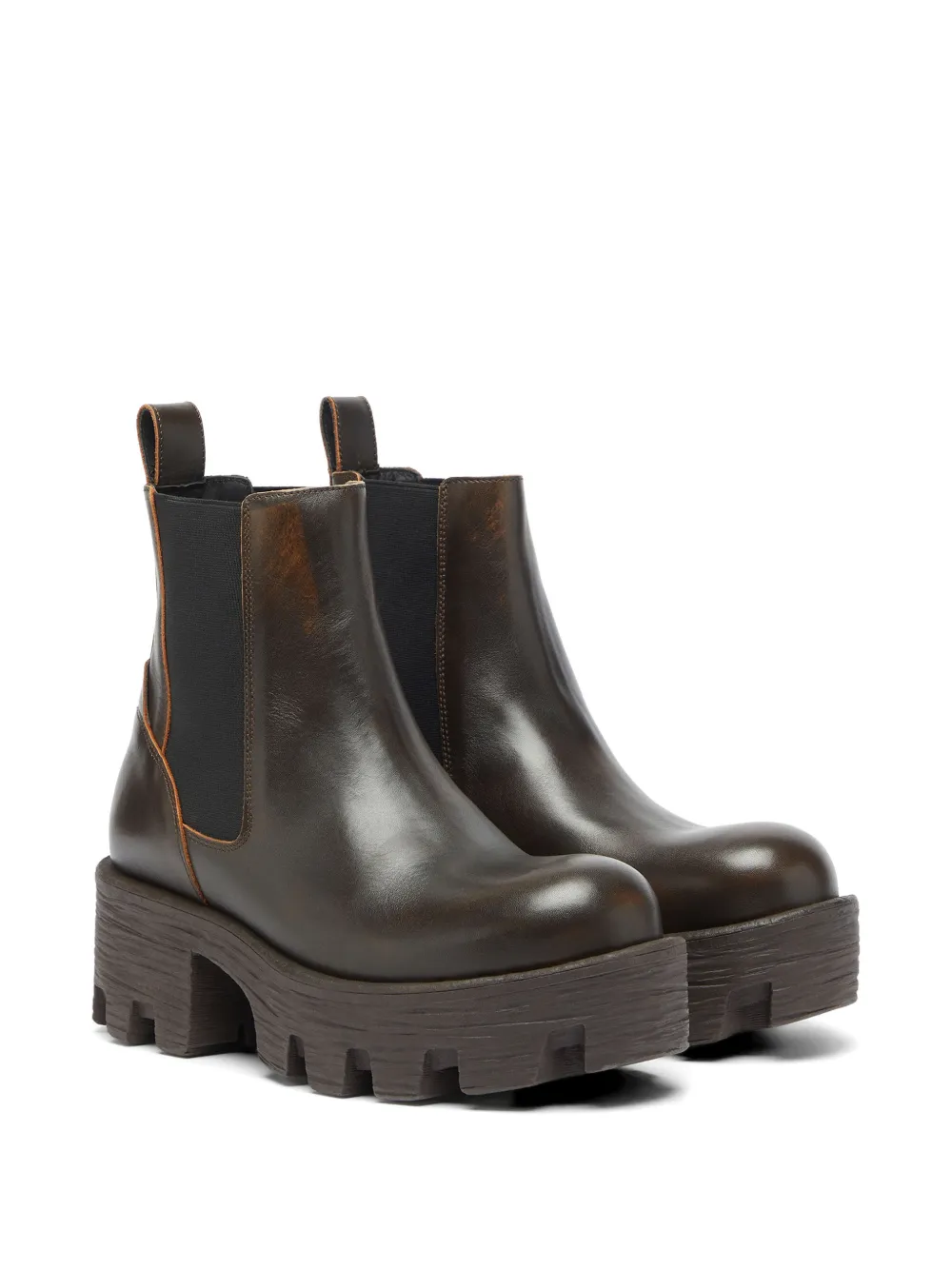 Diesel D-Hammer chunky-sole ankle boots Bruin
