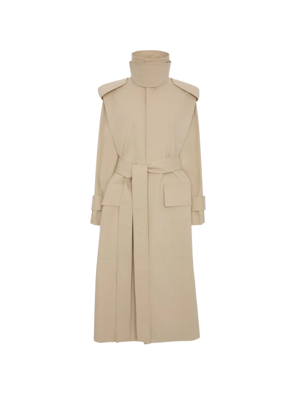 Victoria Beckham Philippa belted trench coat - Nude