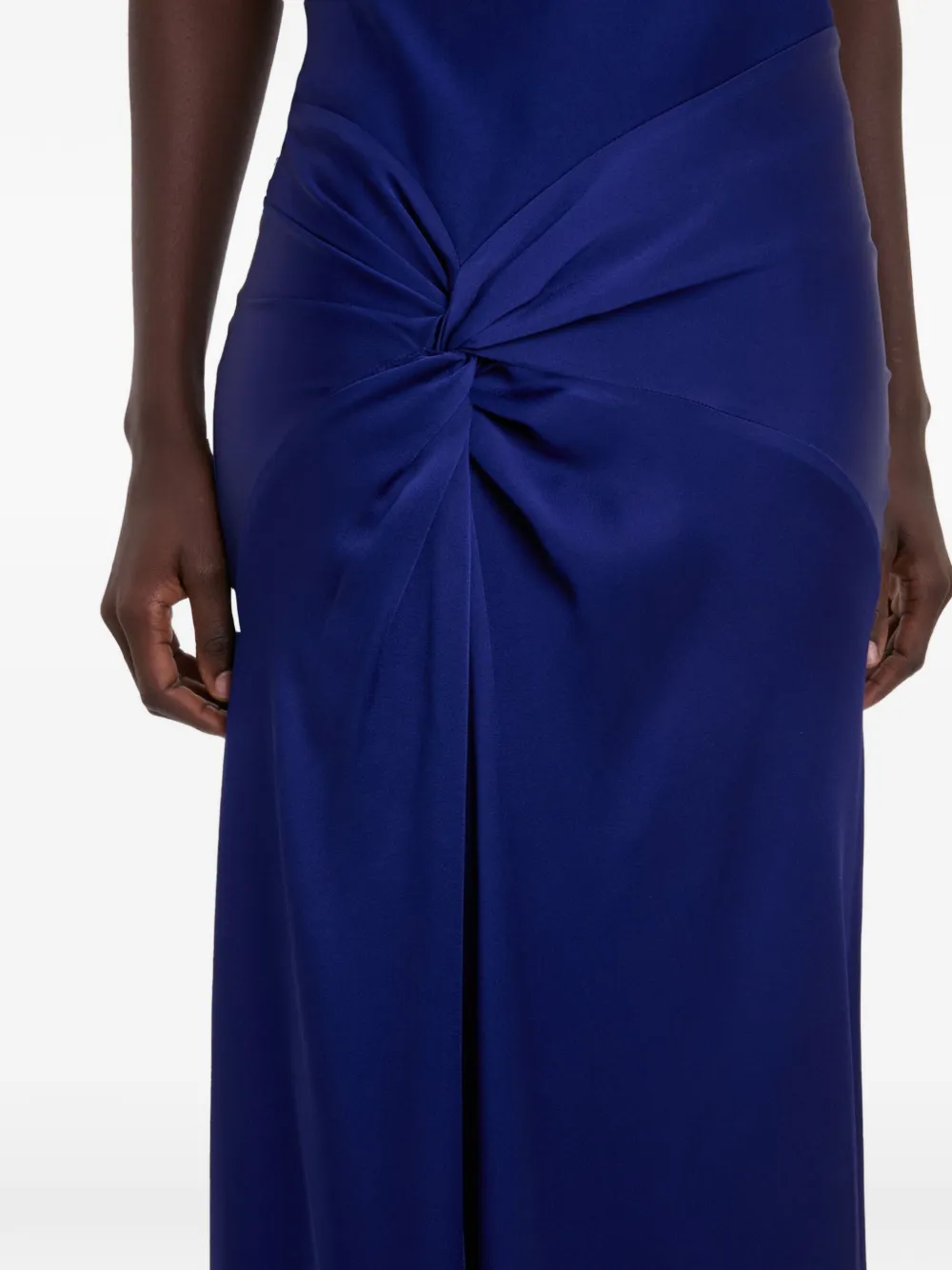 Victoria Beckham Satijnen jurk Blauw