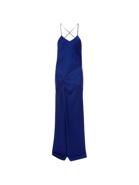 Victoria Beckham twist-detail satin dress