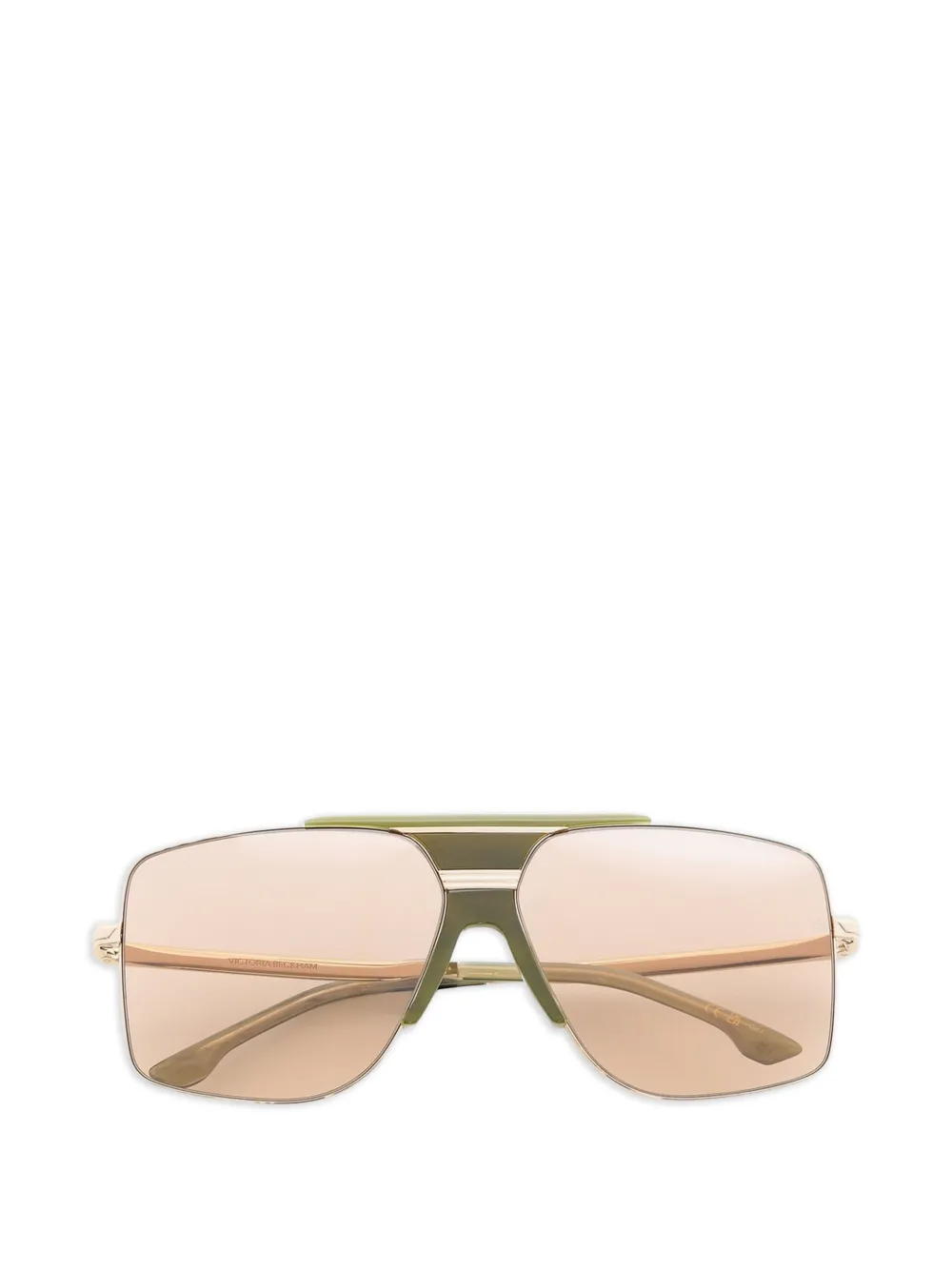 Victoria Beckham Occhiali da sole geometrici oversize - Oro