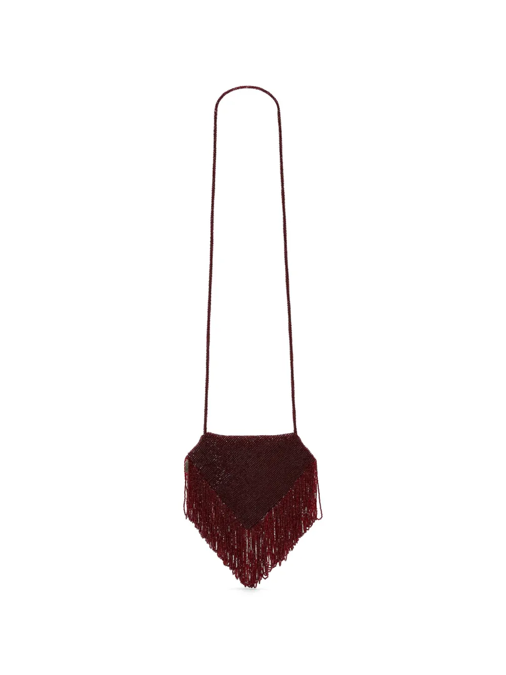 Victoria Beckham Manhattan clutch met kralen Rood