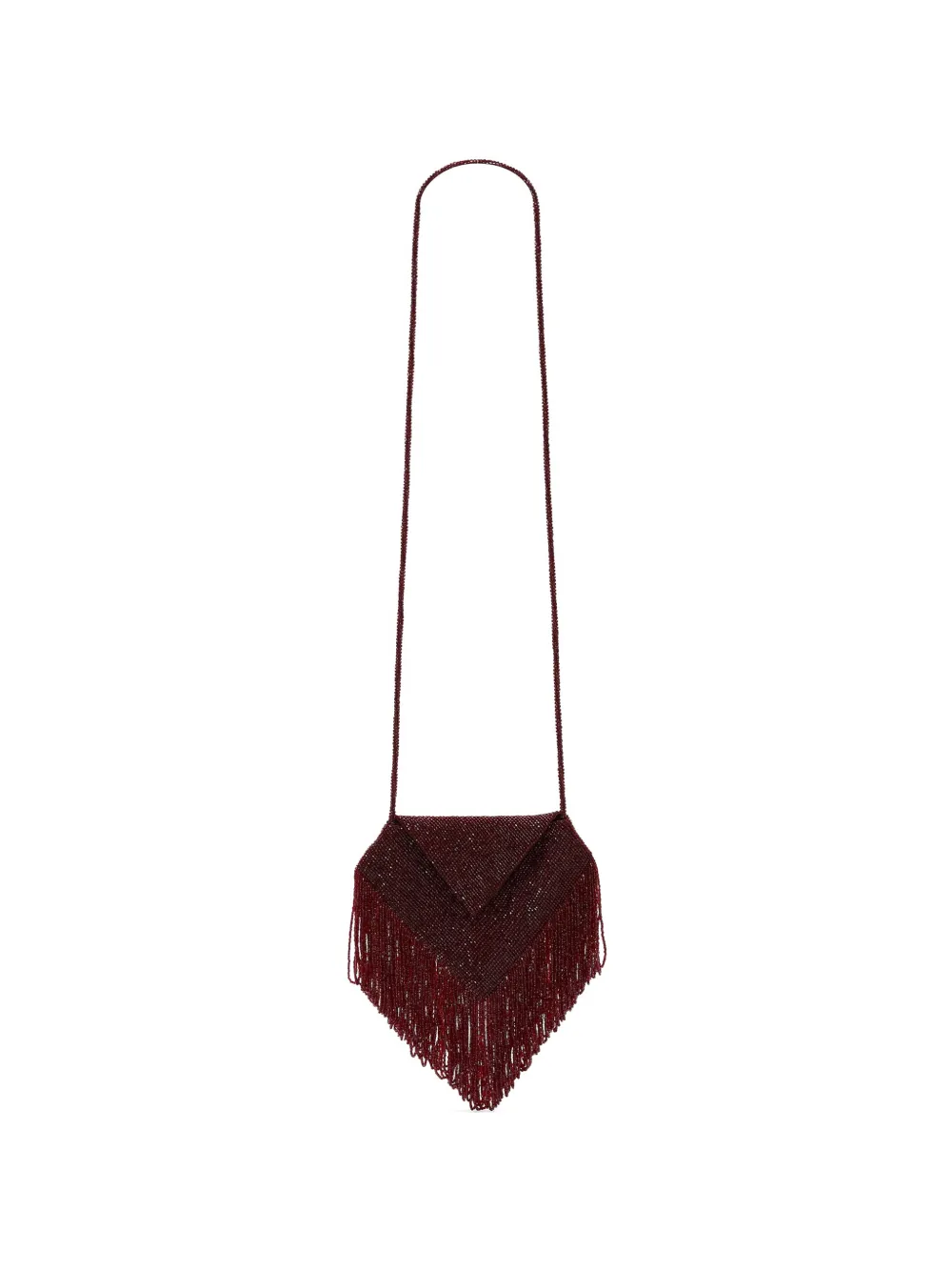 Victoria Beckham Manhattan beaded clutch bag - Rosso