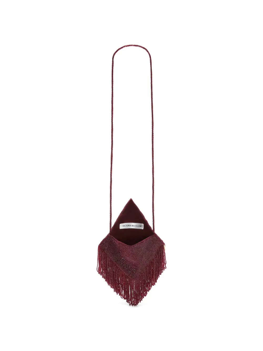 Victoria Beckham Manhattan clutch met kralen Rood