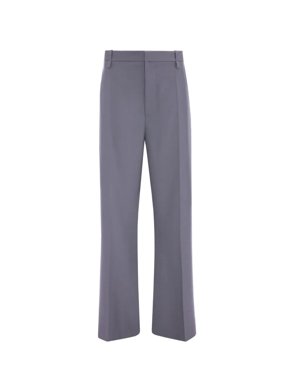 Victoria Beckham Straight-leg Folded Trousers In Gray