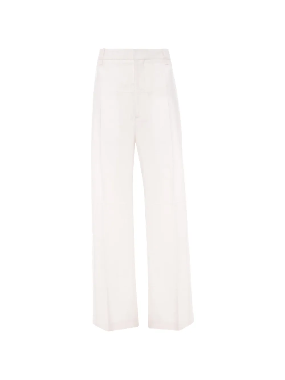 Victoria Beckham straight-leg folded trousers - Bianco