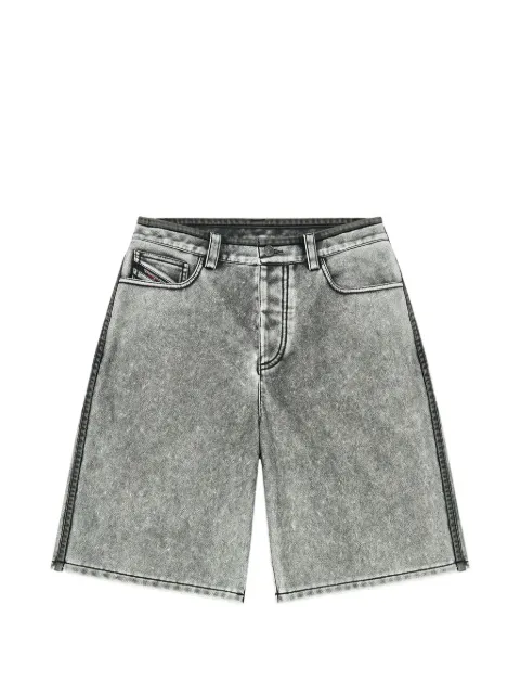 Diesel faded-denim print bermuda shorts