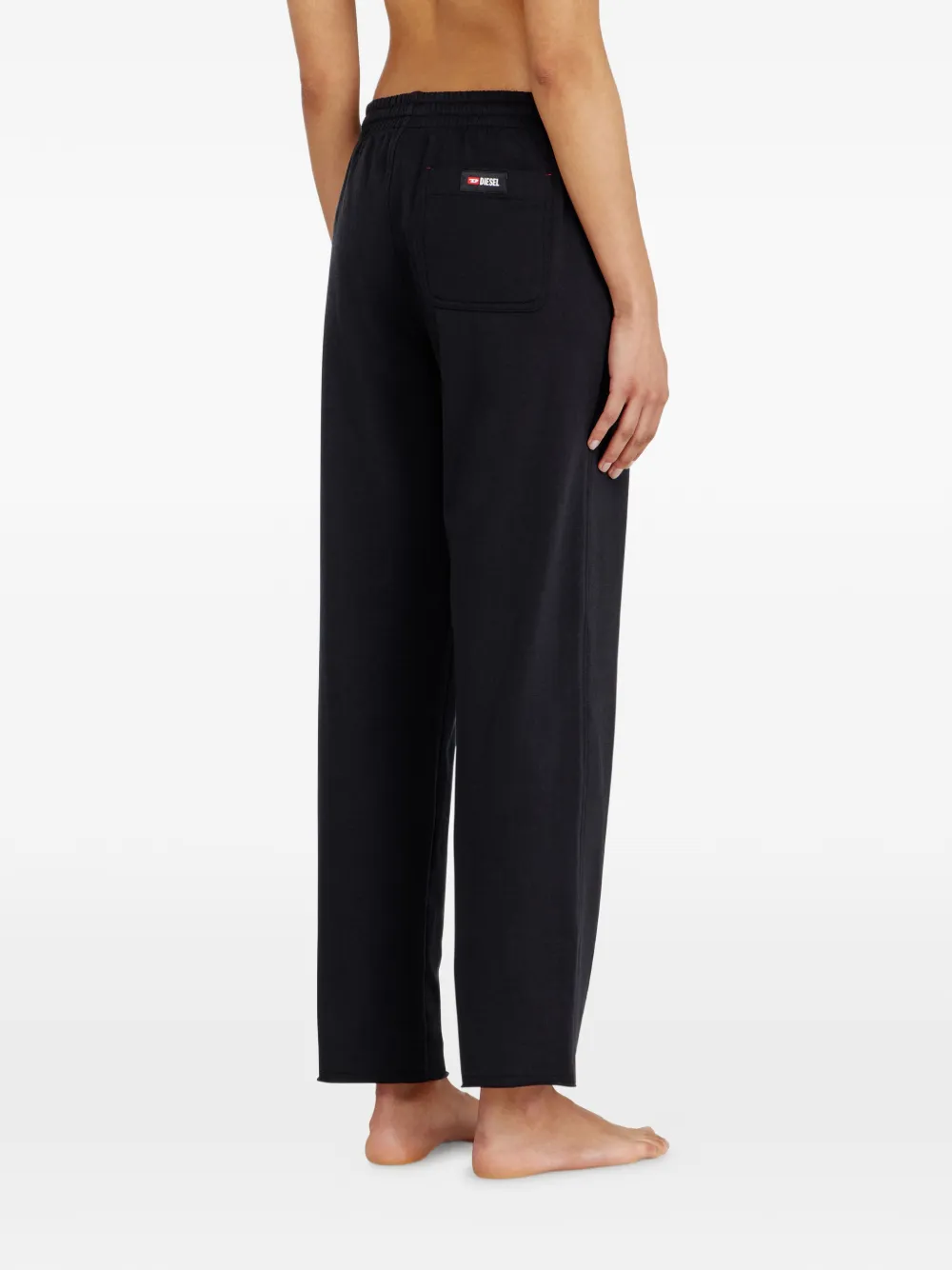 Diesel Peached katoenen trainingsbroek met trekkoord Zwart