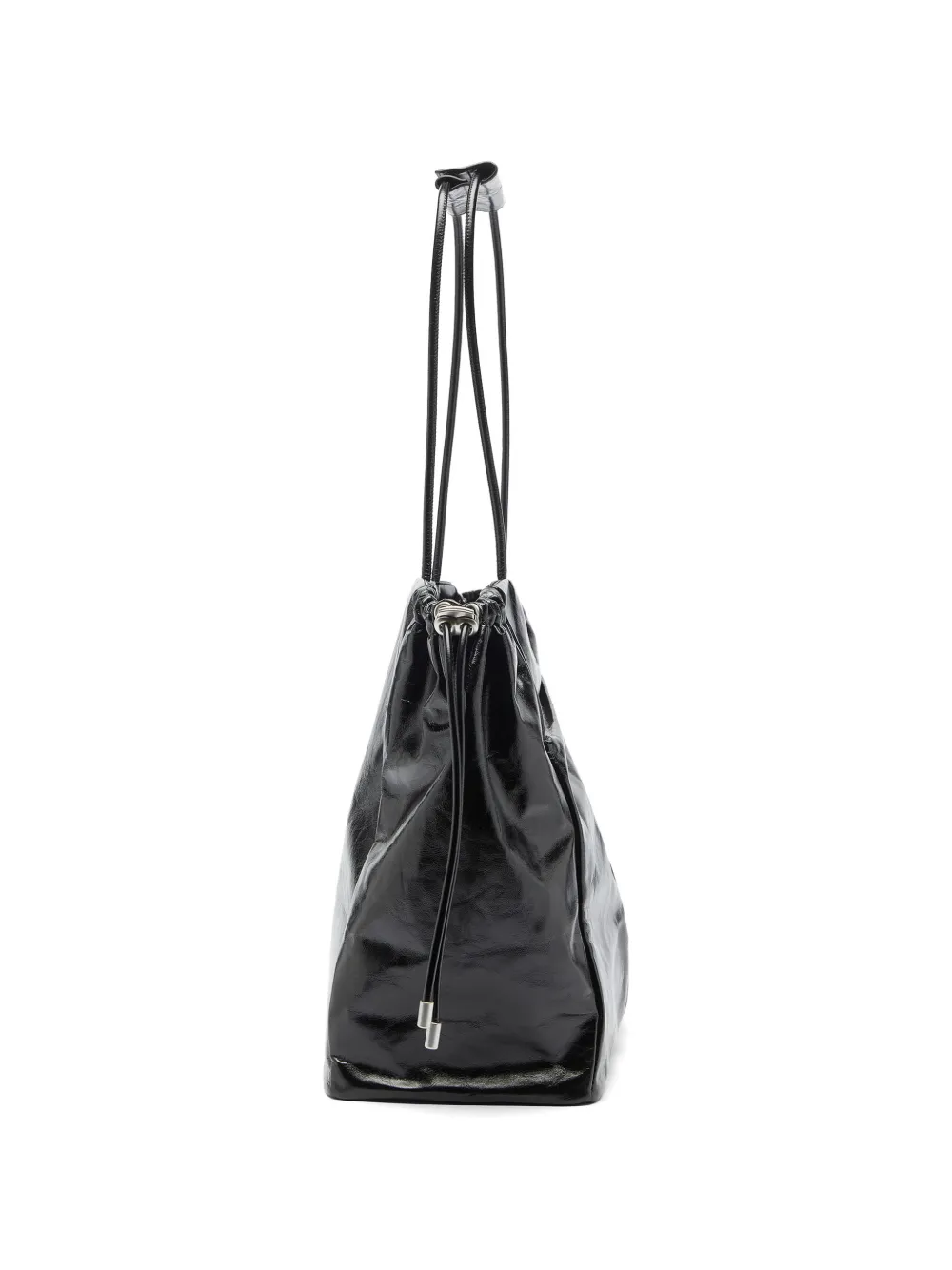 Diesel Scrunch-D schoudertas met trekkoord Zwart