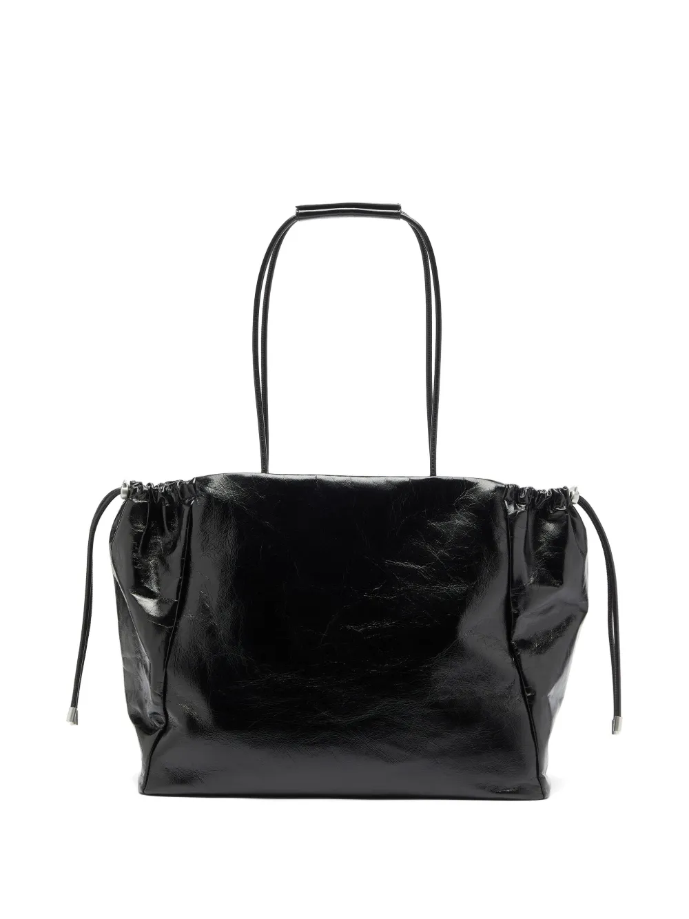Diesel Scrunch-D schoudertas met trekkoord Zwart