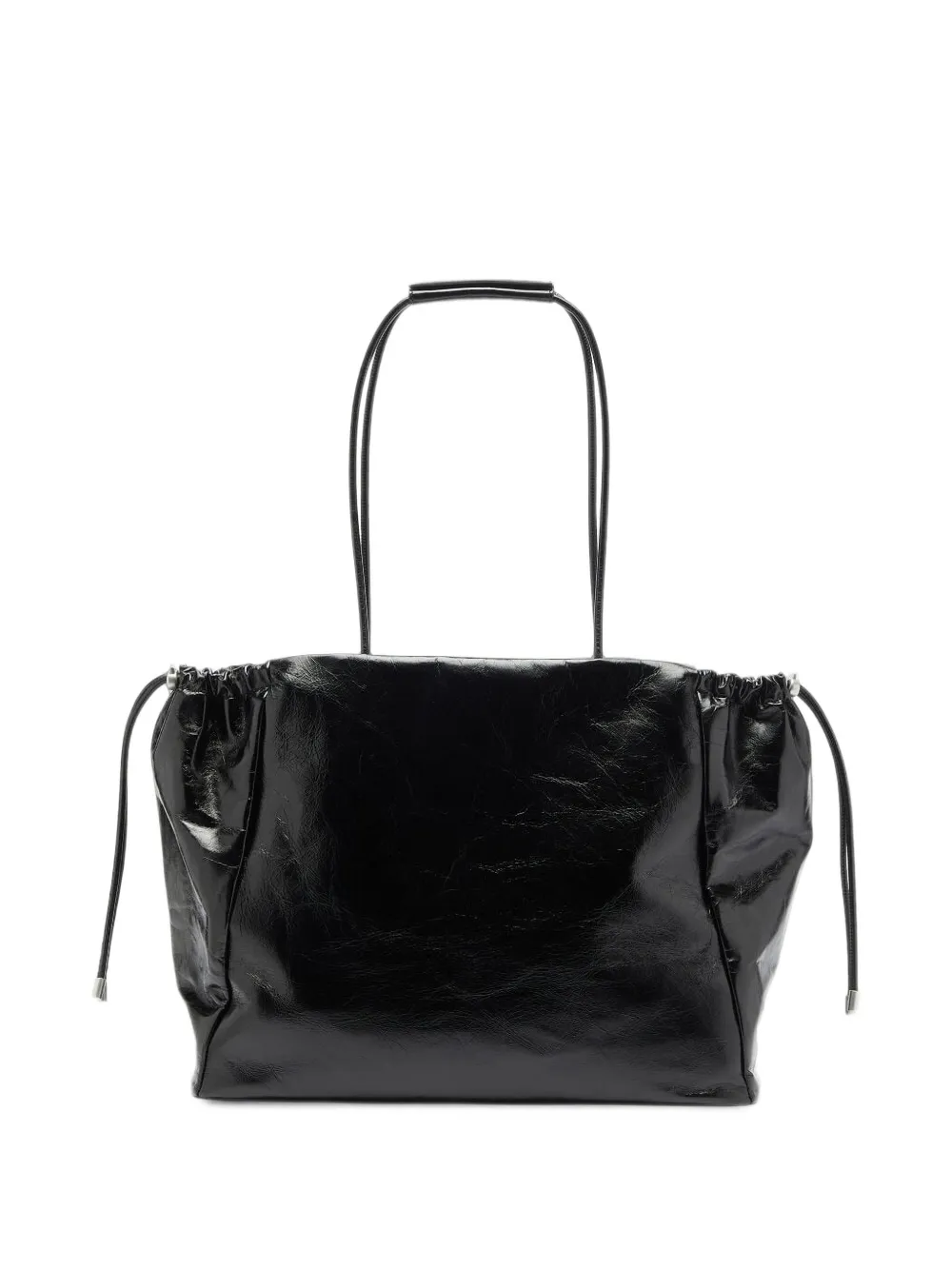 Diesel Scrunch-D schoudertas met trekkoord Zwart