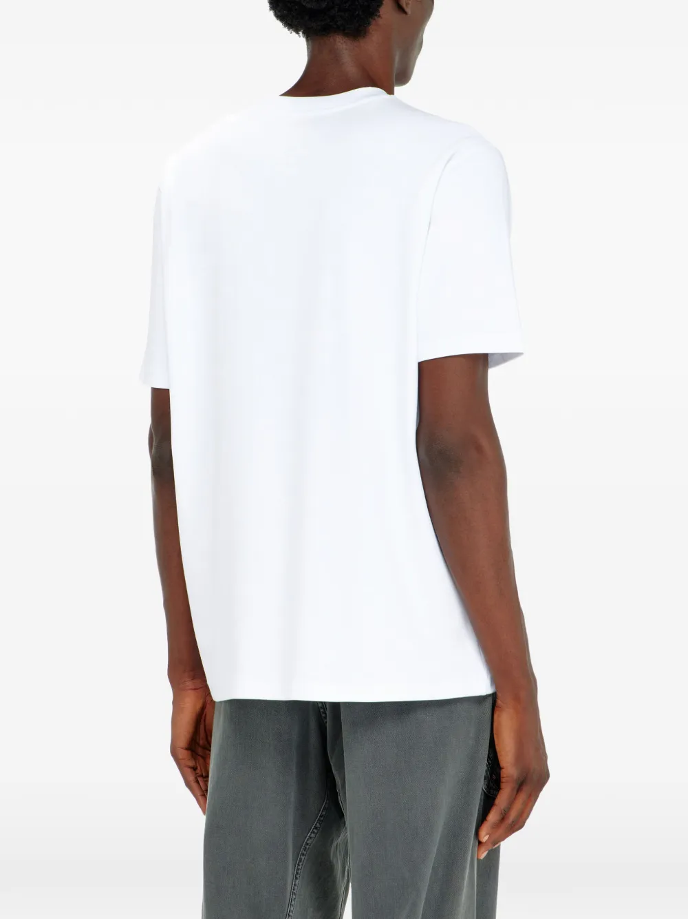 Diesel T-shirt met geborduurd logo Wit