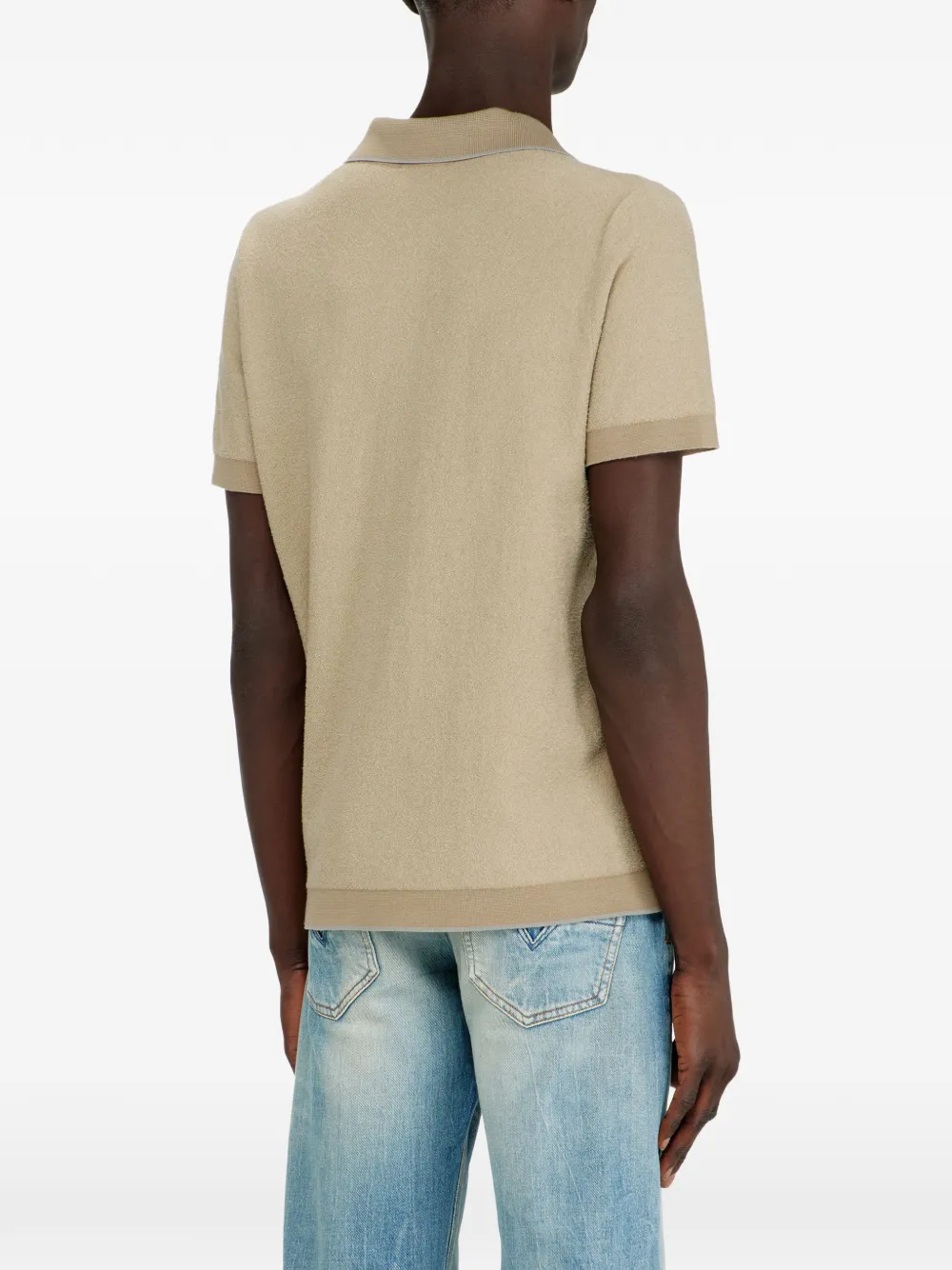 Diesel T-shirt met geborduurd detail Beige