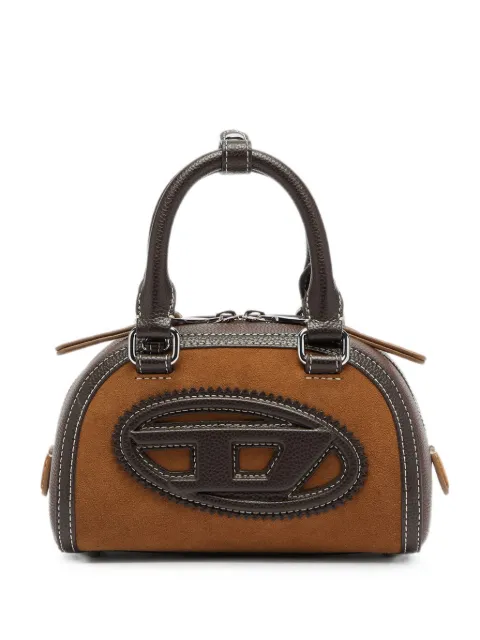 Diesel 1DR Dome - small bowling bag in suede and grainy PU