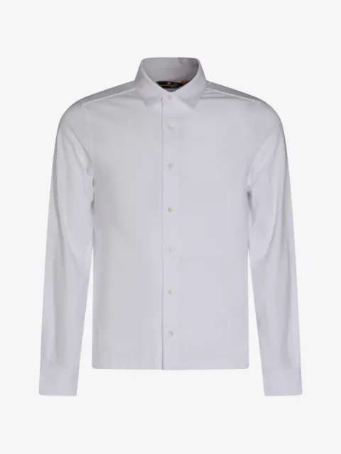 K-Way long-sleeve button-down cotton shirt