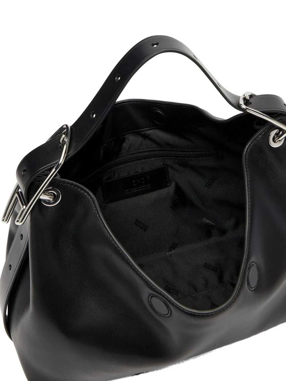 Diesel ブラック ショルダーバッグ Diesel Dライン バックル ショルダーバッグ | ブラック | FARFETCH JP