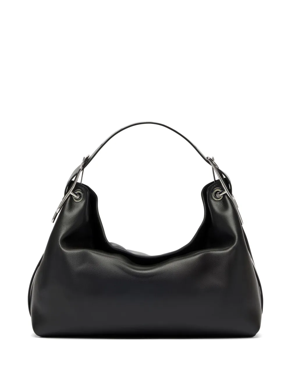 Diesel D-Line buckle-detail shoulder bag - Nero