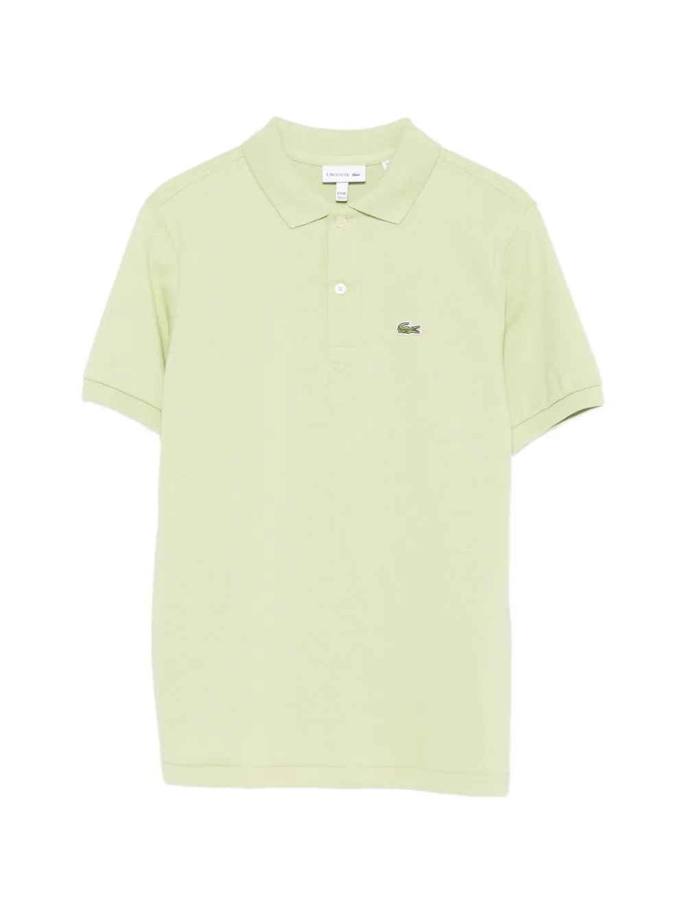 Lacoste Kids logo-patch polo shirt - Verde
