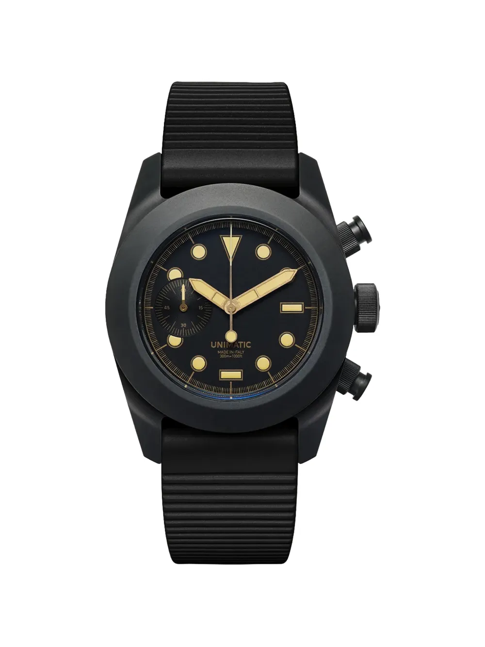 unimatic Modello Tre chronograph 40mm watch - Nero