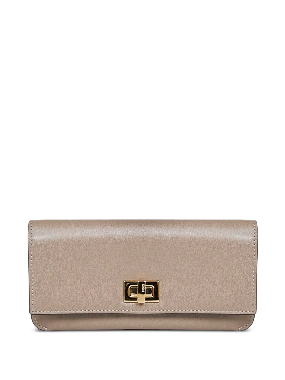 FENDI twist-lock leather wallet - Toni neutri