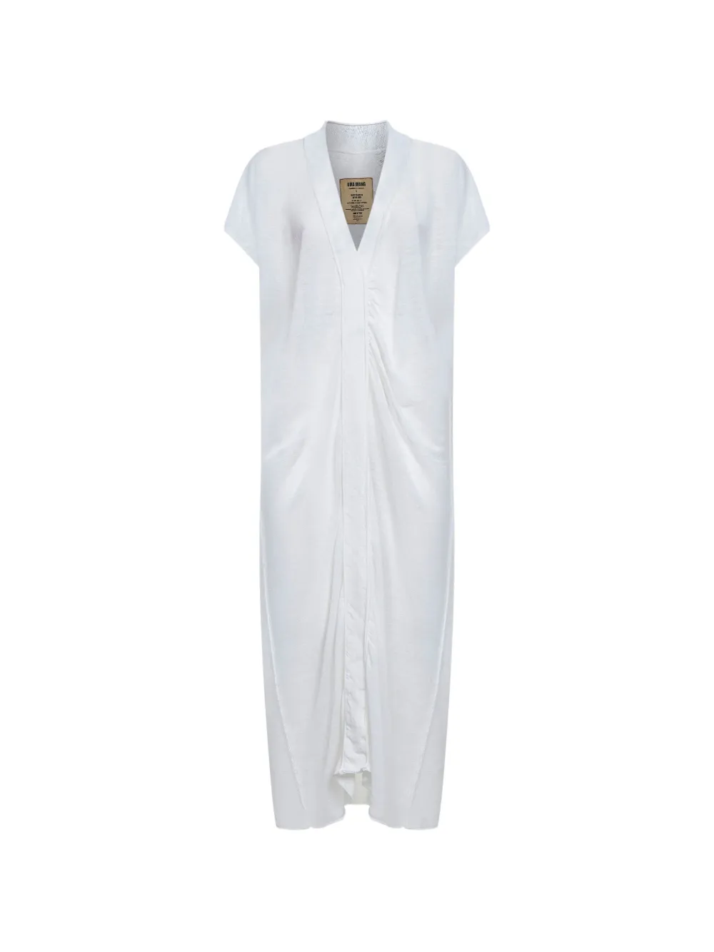 Uma Wang asymmetric gathered dress - Bianco