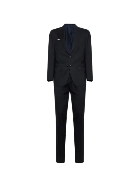 Kiton single-breasted peak-lapel suit