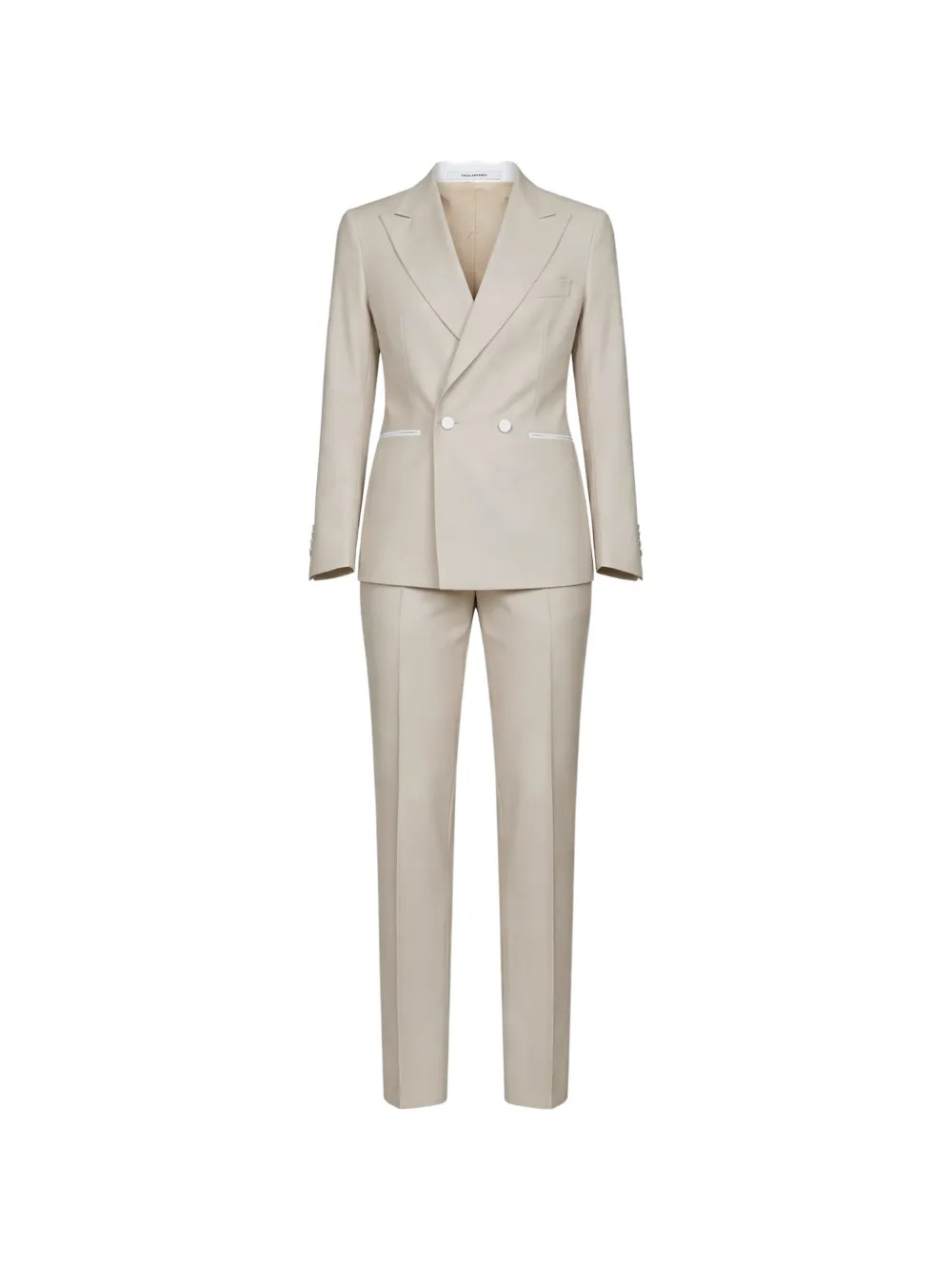 Tagliatore double-breasted virgin-wool suit - Toni neutri