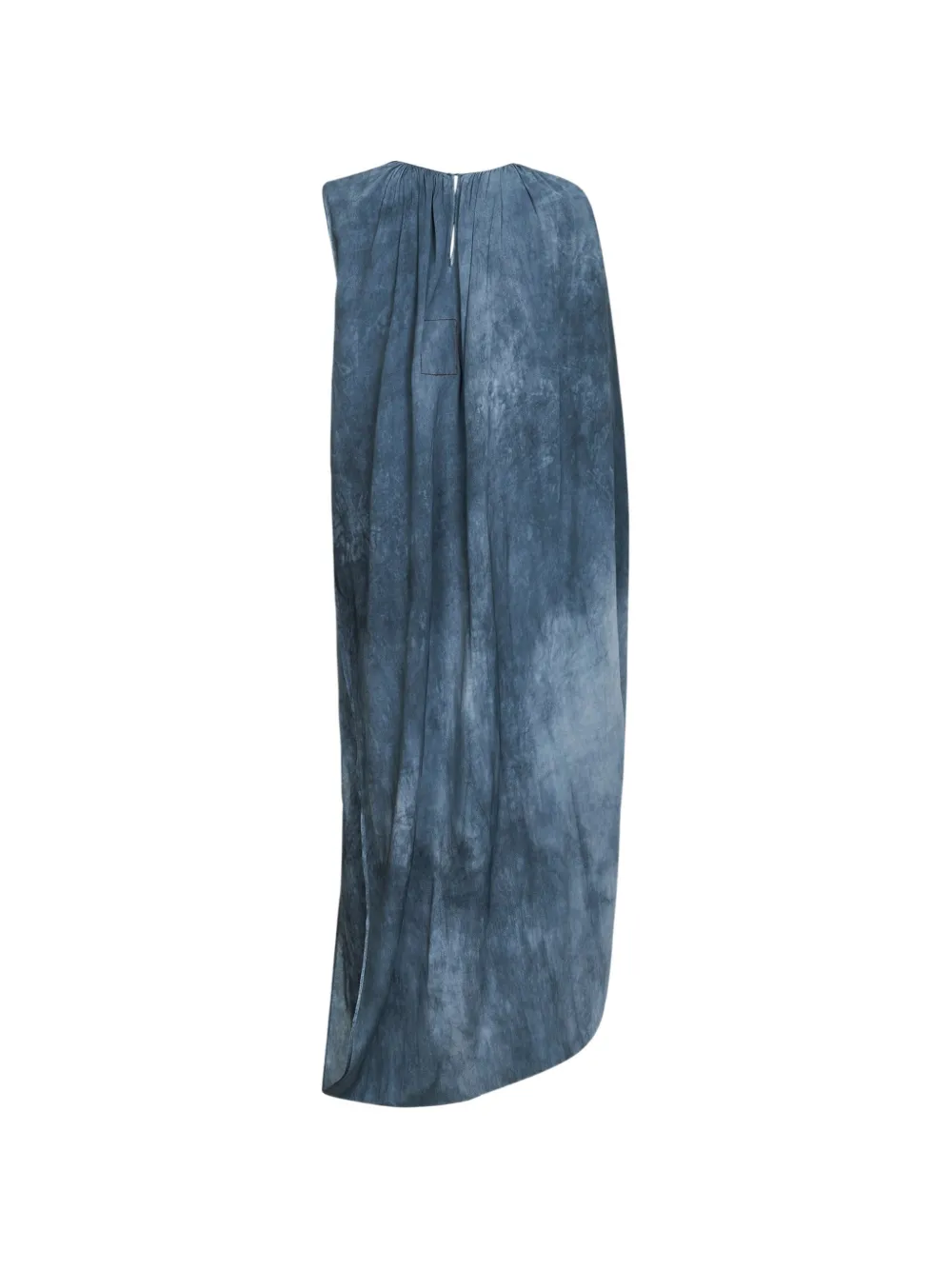 Uma Wang Asymmetrisch gedrapeerde jurk Blauw