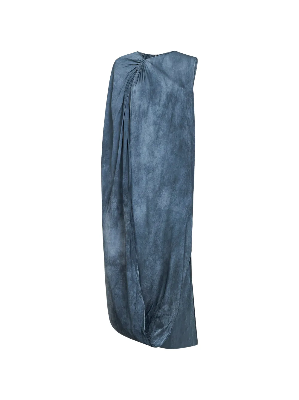 Uma Wang asymmetric draped dress - Blu