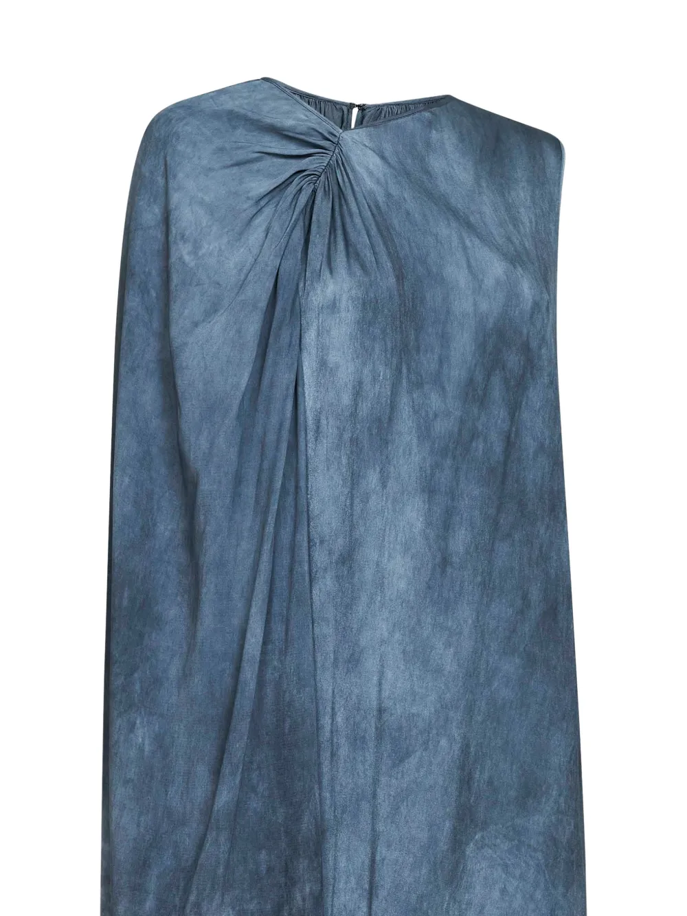 Uma Wang Asymmetrisch gedrapeerde jurk Blauw